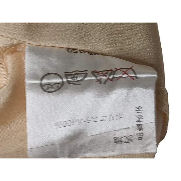 Givenchy Glamour Yellow Logo Blouse Japan Size 15 Fits Large Vintage - Picture 12 of 12